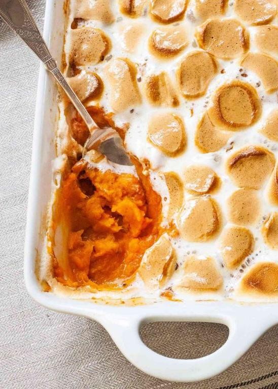 Sweet Potato Casserole with Marshmallows