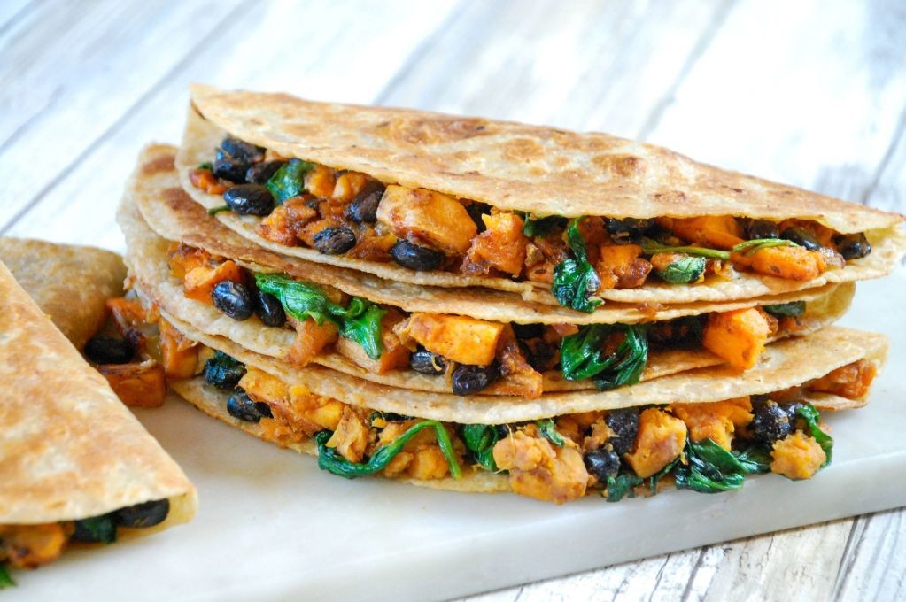 Sweet Potato and Black Bean Quesadilla