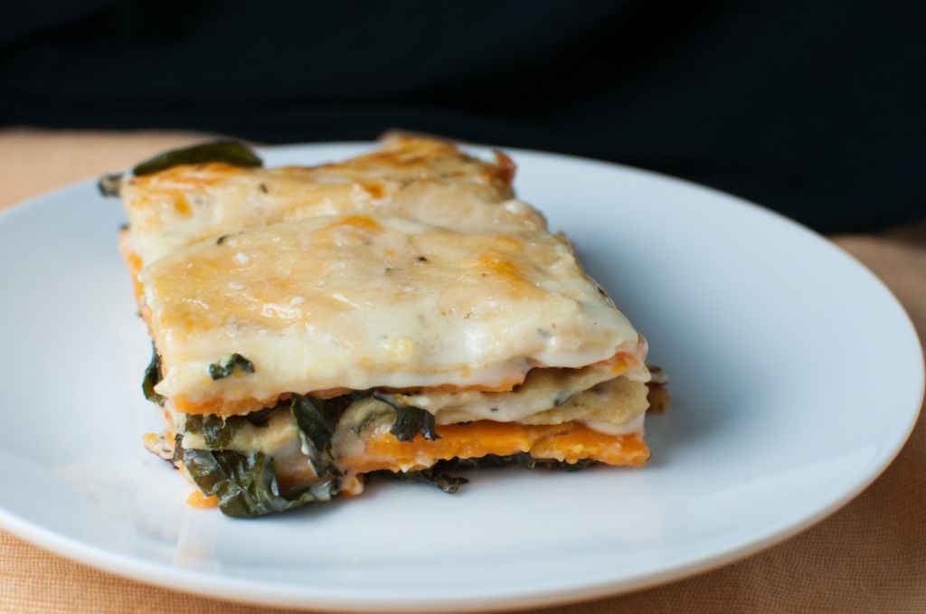 Sweet Potato and Kale Lasagna Layers