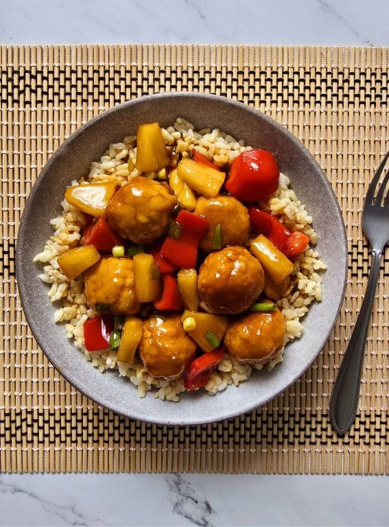 Sweet and Sour Tofu Balls