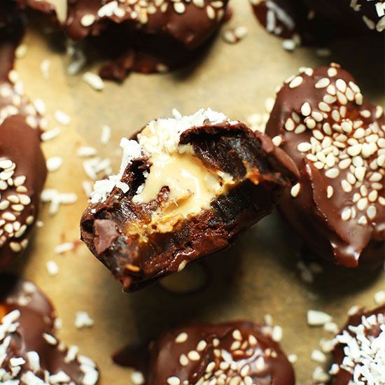 Tahini and Date Syrup Stuffed Dates
