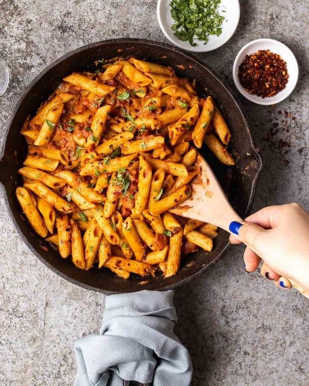 Tandoori Chicken Pasta in Creamy Sauce