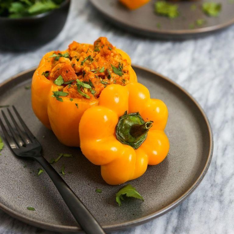 Tandoori Chicken Stuffed Bell Peppers