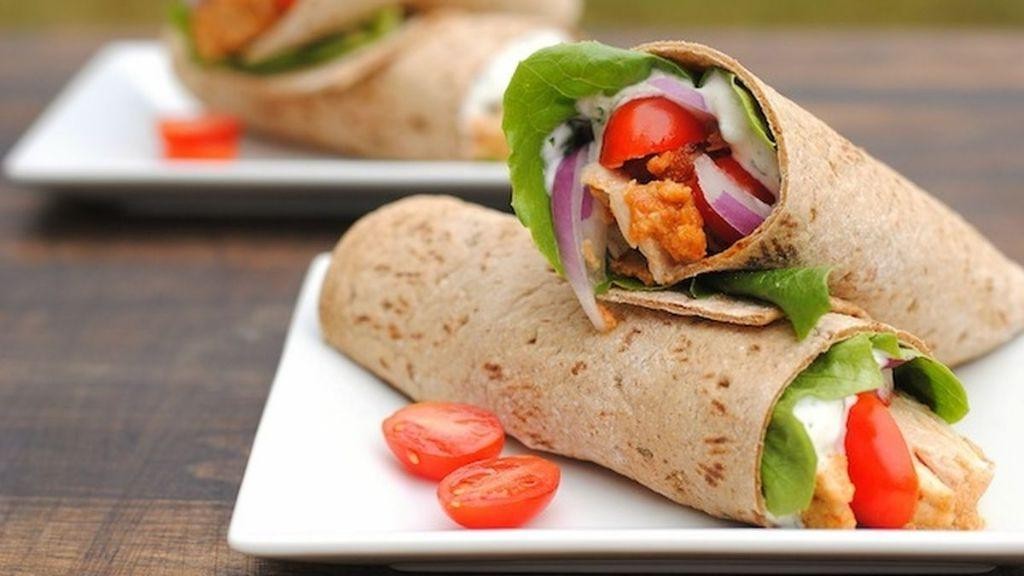 Tandoori Chicken Wraps with Garlic Mayo