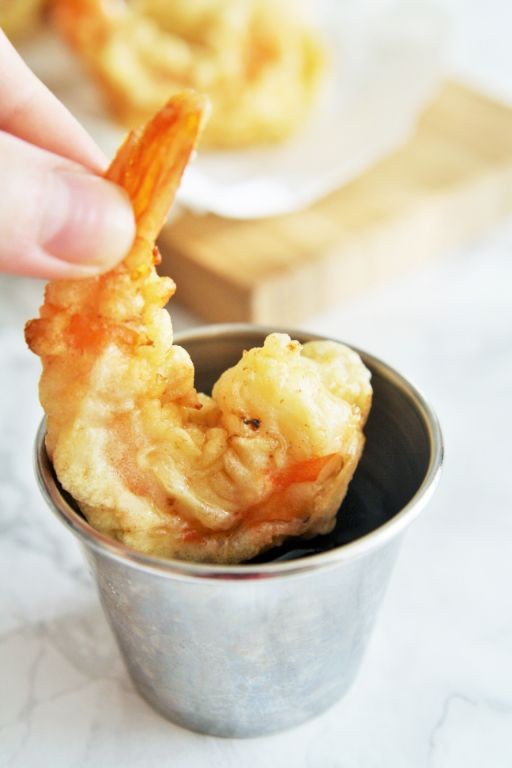 Tempura-Style Batter Shrimp with Soy Dipping Sauce