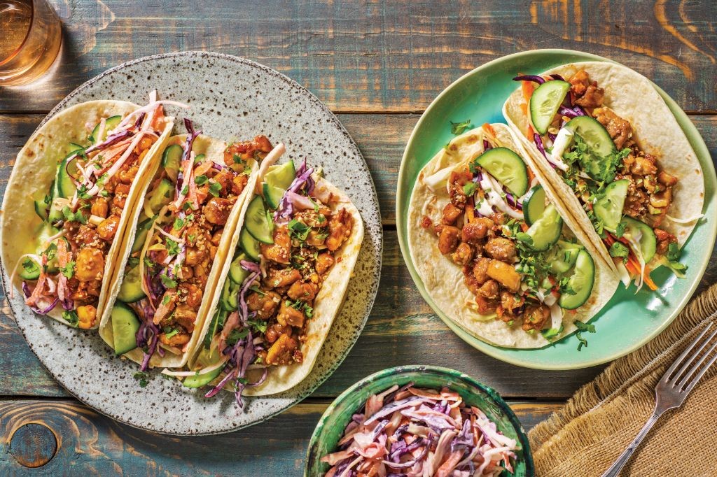 Teriyaki Chicken Breast Tacos with Slaw