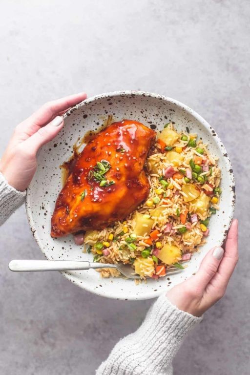 Teriyaki Chicken Breast and Pineapple Fried Rice