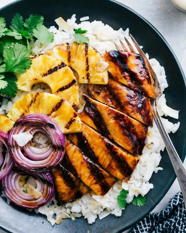 Teriyaki Chicken Breast with Coconut Rice