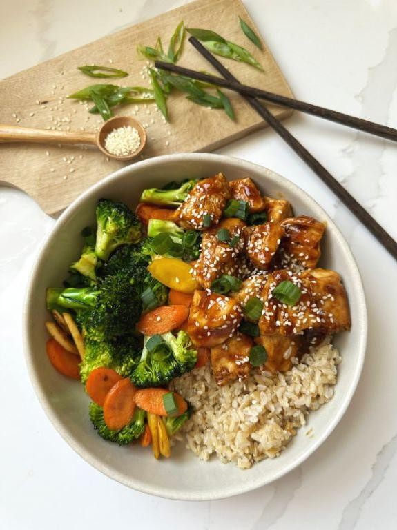 Teriyaki Chicken and Veggie Rice Bowl
