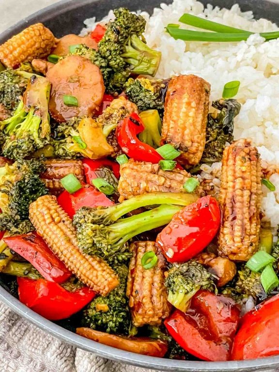 Teriyaki Lil Smokies Stir-Fry with Veggies