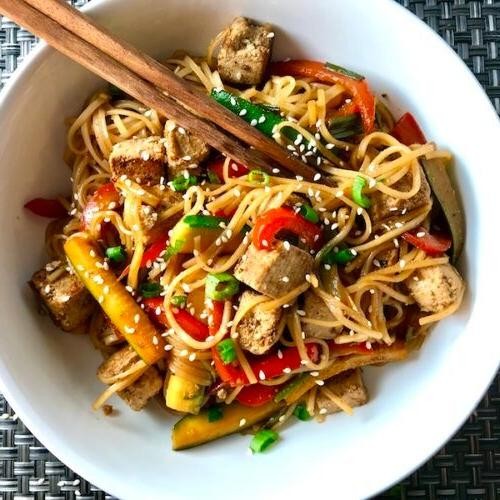 Teriyaki Tofu Stir-Fry Pasta