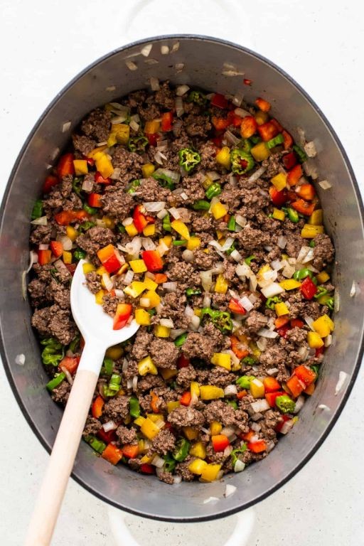Texas Chili with Corn and Bell Peppers