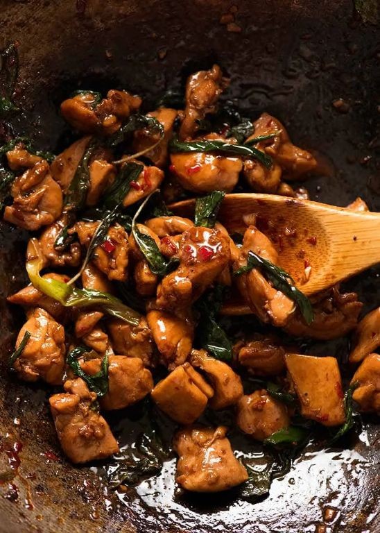 Thai-Style Conch Stir-Fry with Basil