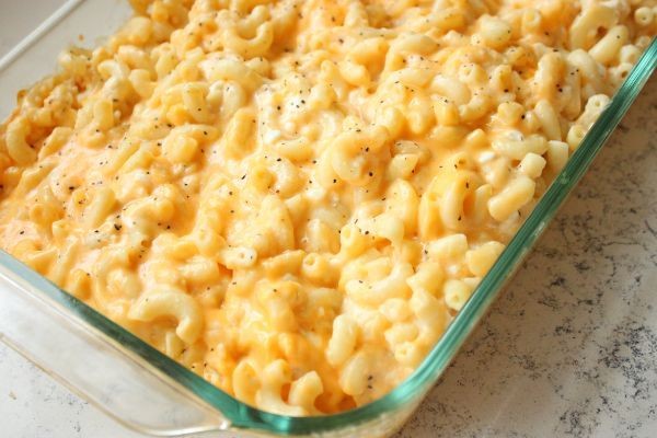 Three-Cheese Baked Macaroni and Cheese