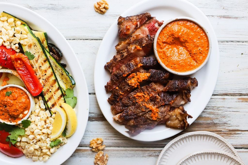 Toasted Walnut Romesco Sauce for Grilled Meats