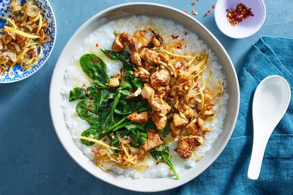 Tofu and Rice Congee