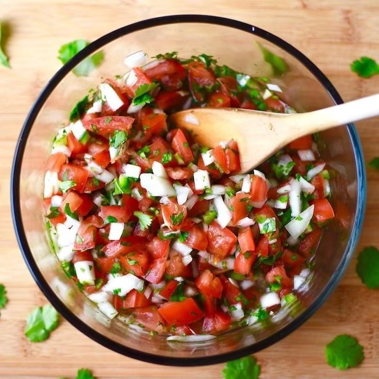 Tomatillo Pico de Gallo with Serrano Peppers