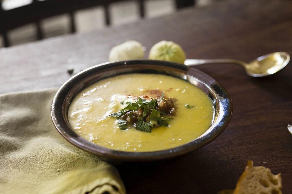 Tomatillo and Corn Chowder