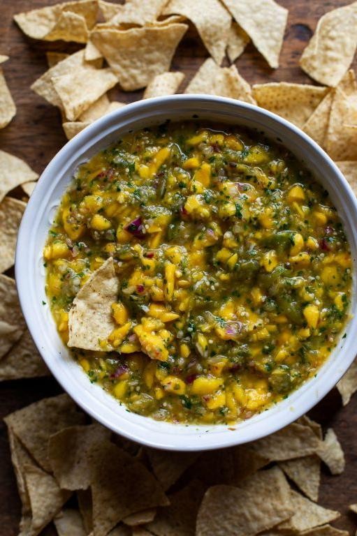 Tomatillo and Mango Salsa