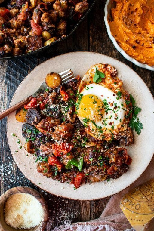 Tomatillo and Potato Breakfast Hash
