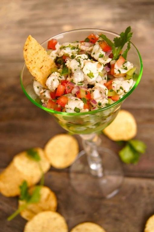 Tomatillo and Shrimp Ceviche