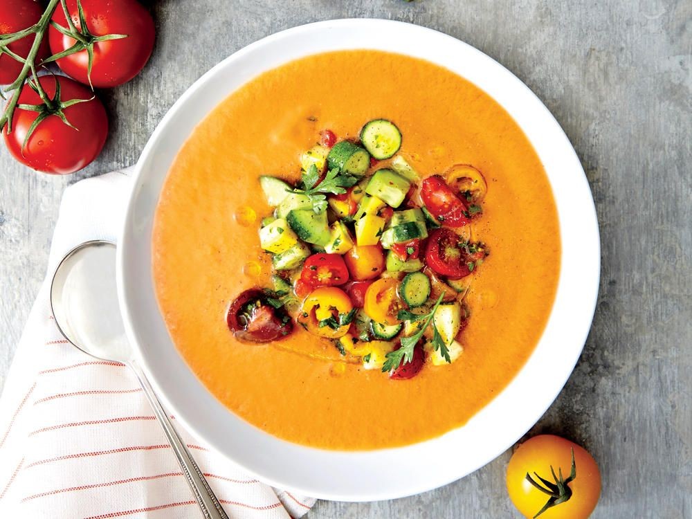 Tomato Basil Gazpacho