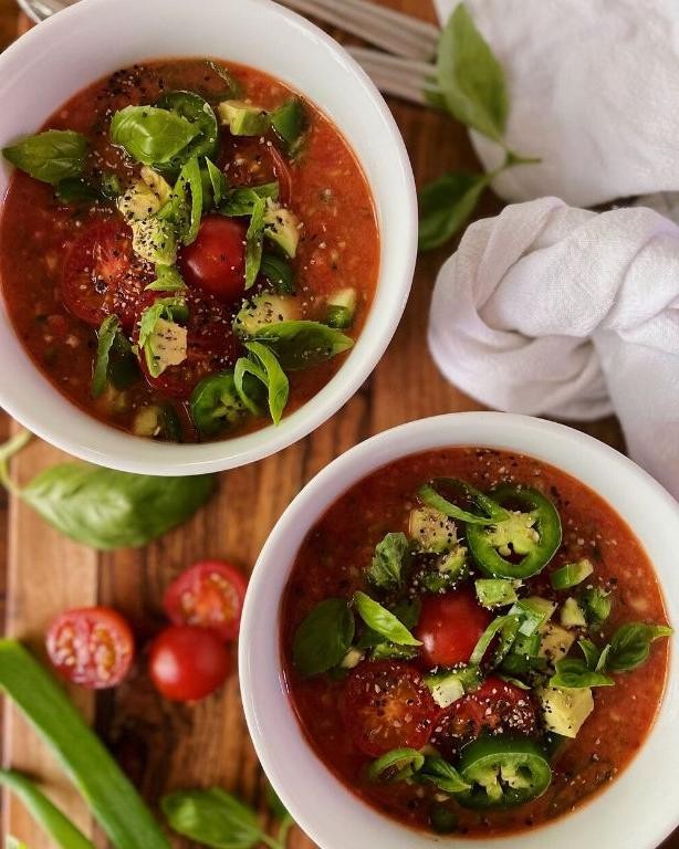 Tomato and Avocado Gazpacho