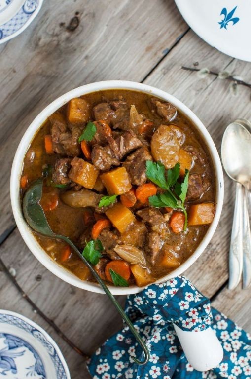 Traditional Beef Stew with Root Vegetables