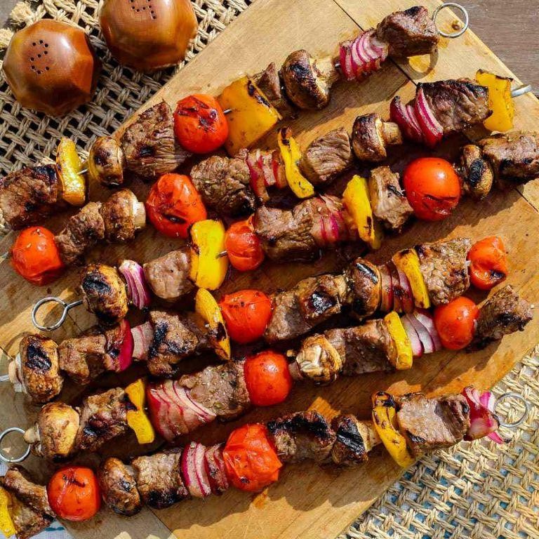 Tri Tip Roast and Veggie Skewers