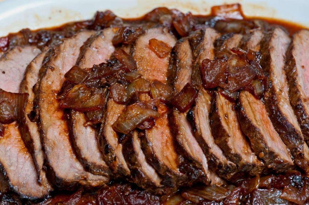 Tri Tip Roast with Caramelized Onions