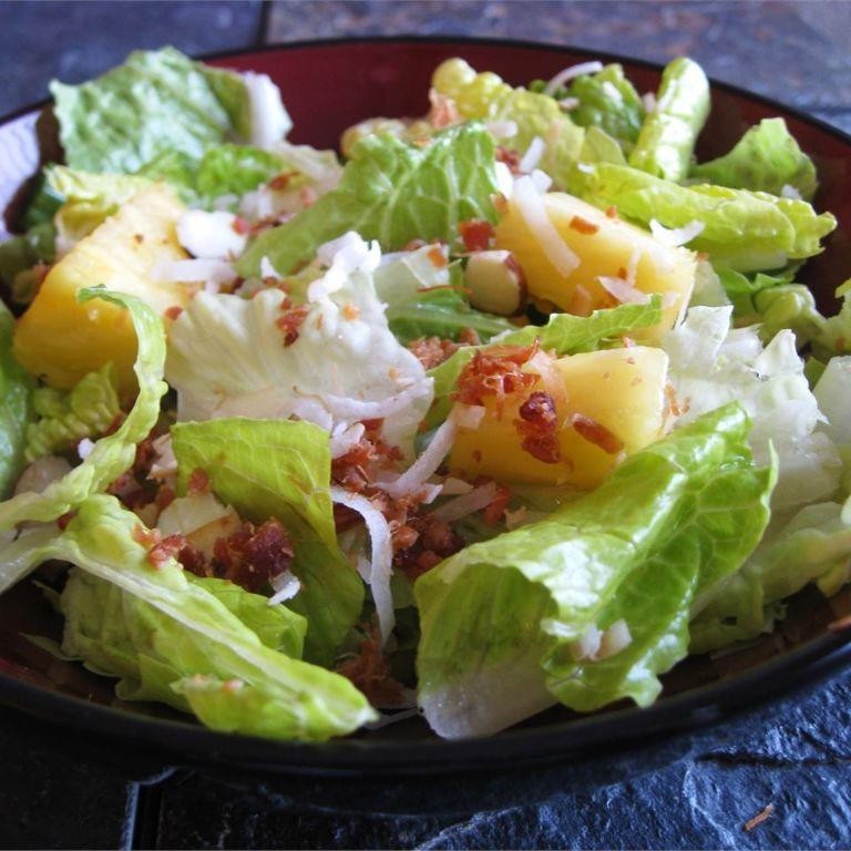 Tropical 7 Layer Salad with Pineapple