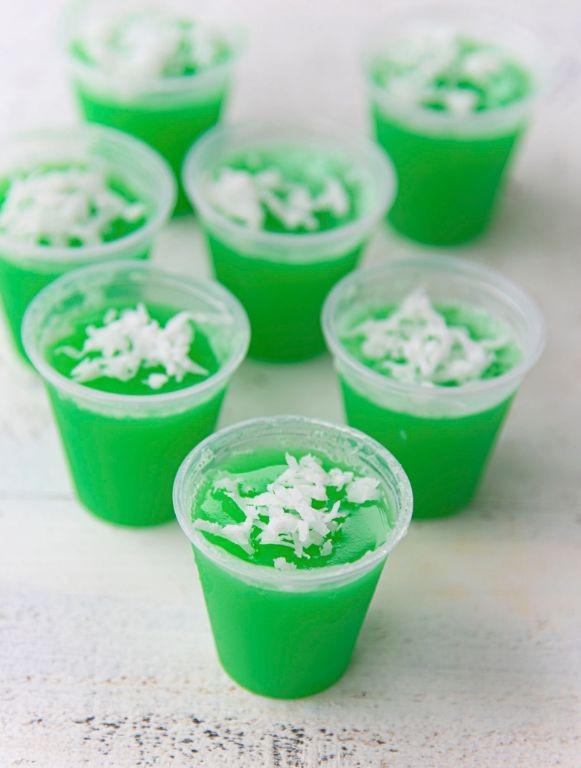 Tropical Coconut Jello Jigglers