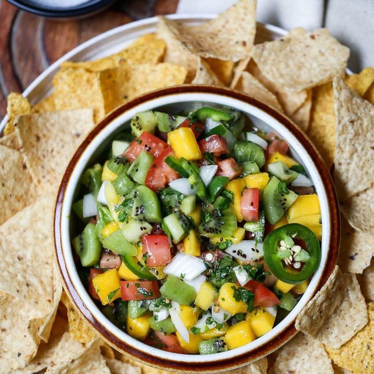 Tropical Mango Salsa with Kiwi