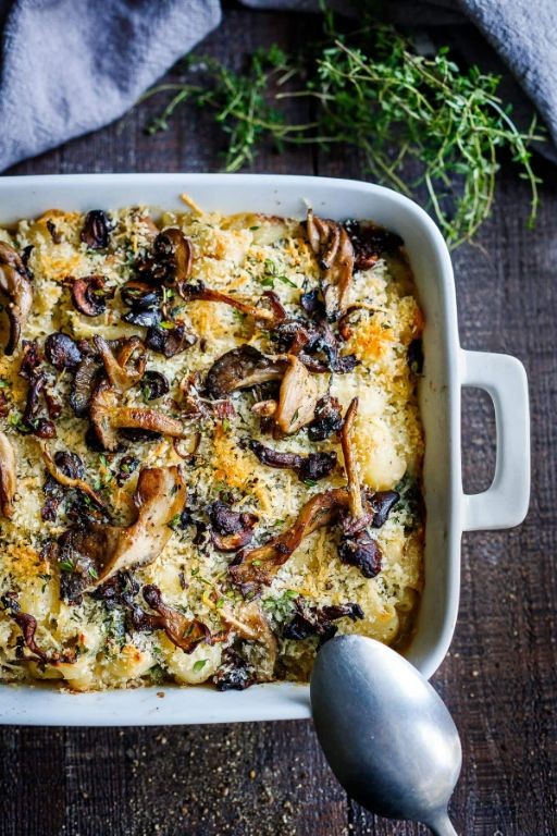 Truffle Oil and Mushroom Mac and Cheese