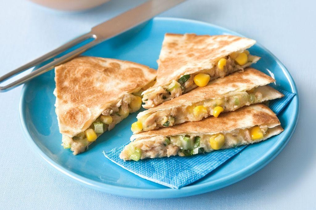 Tuna and Corn Quesadilla