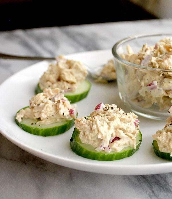 Tuna and Cucumber Bites