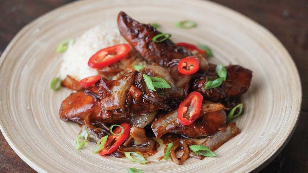 Turkey Neck Adobo with Soy and Vinegar
