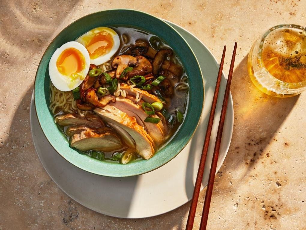 Turkey Neck Ramen with Soft-Boiled Eggs