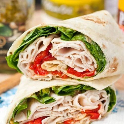 Turkey Spinach Wrap with Feta