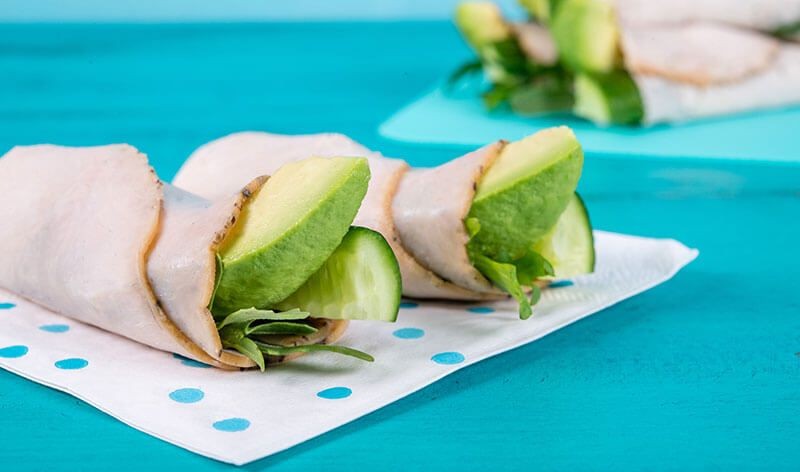 Turkey and Avocado Roll-Ups
