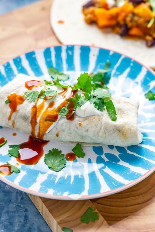 Turkey and Sweet Potato Wrap with Chipotle Dressing