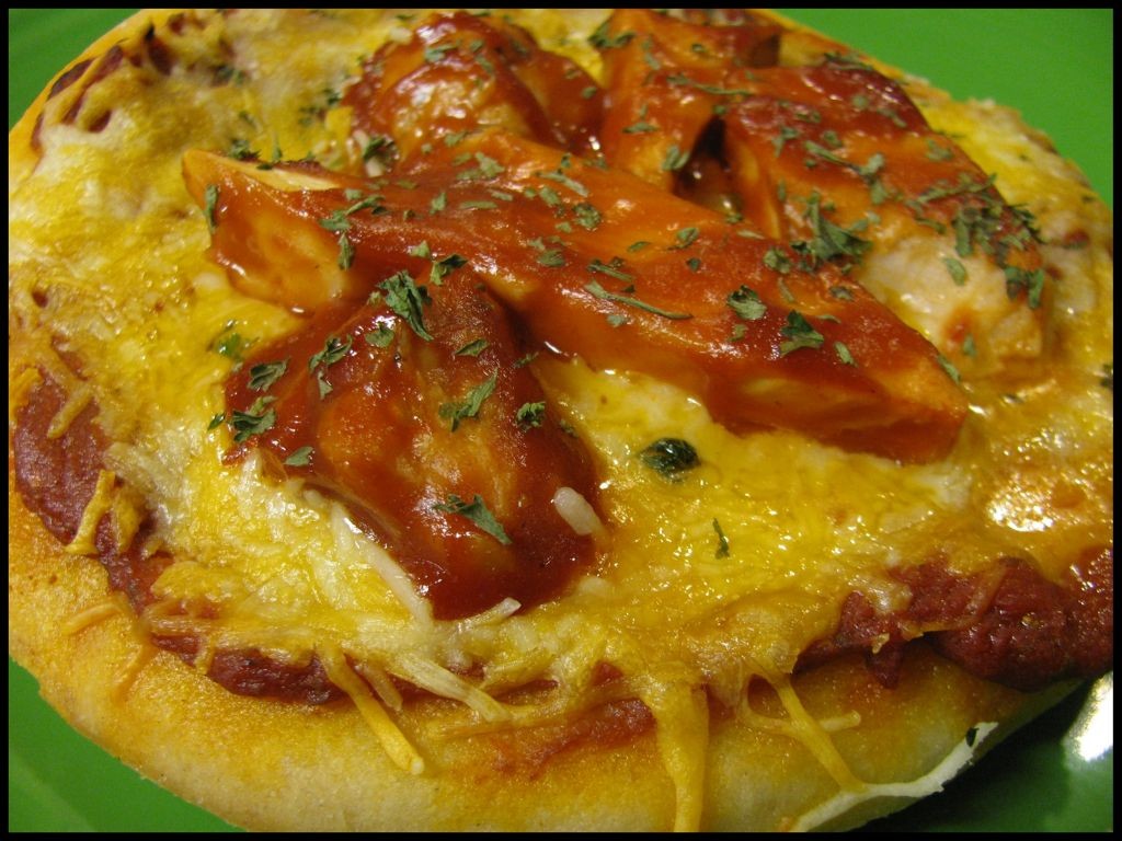 Tyson Grilled Chicken Strips BBQ Pizza