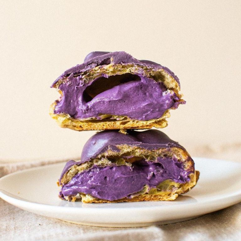 Ube Purple Yam Cream Puffs