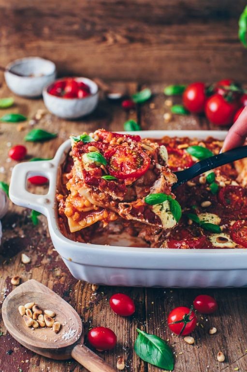 Vegan Lentil and Cashew Cheese Lasagna