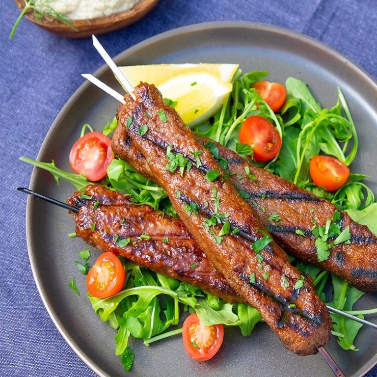 Vegan Meatless Meat Kebabs