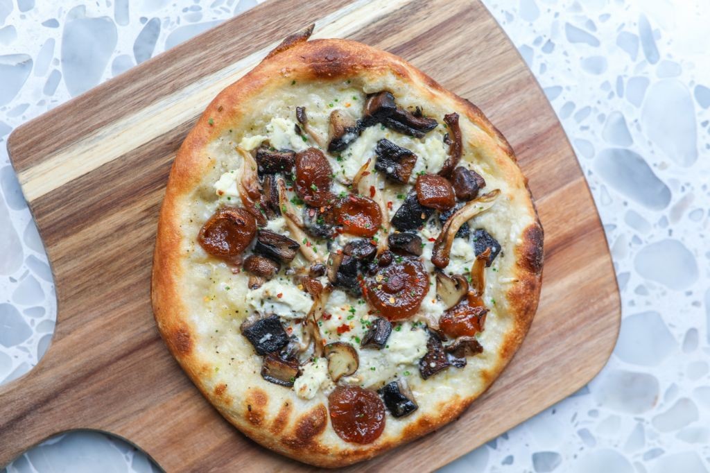 Vegan Mushroom and Truffle Oil Pizza