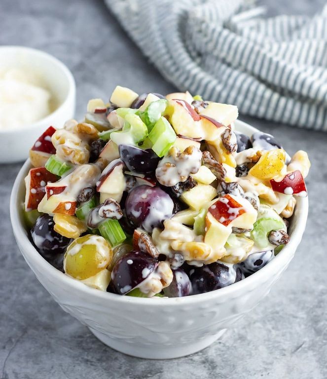 Vegan Waldorf Salad with Coconut Yogurt