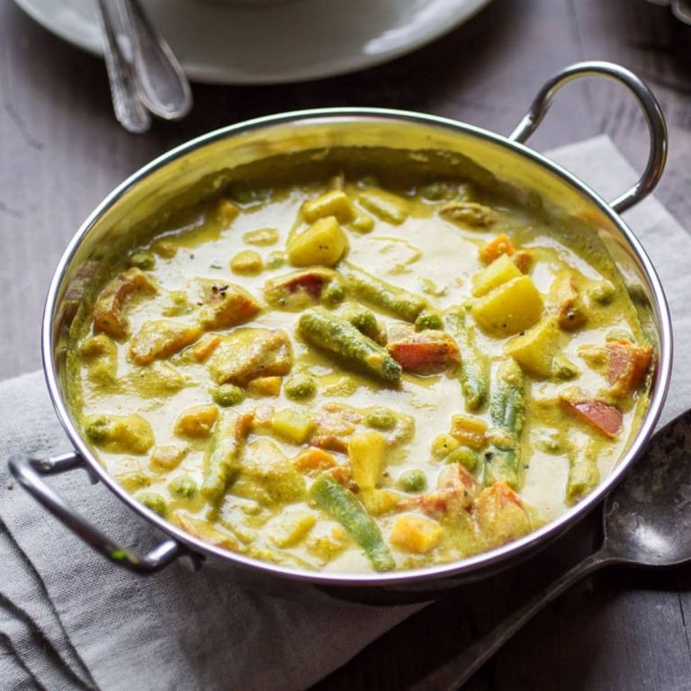 Vegetable Korma with Coconut Milk