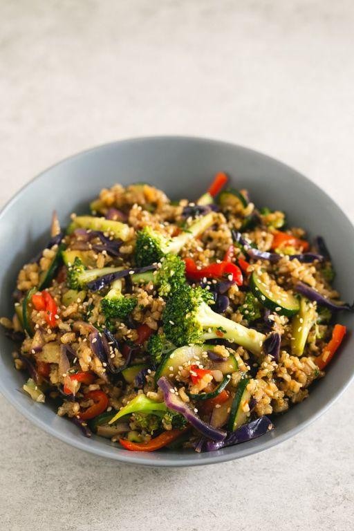 Vegetable Stir-Fry with Rice