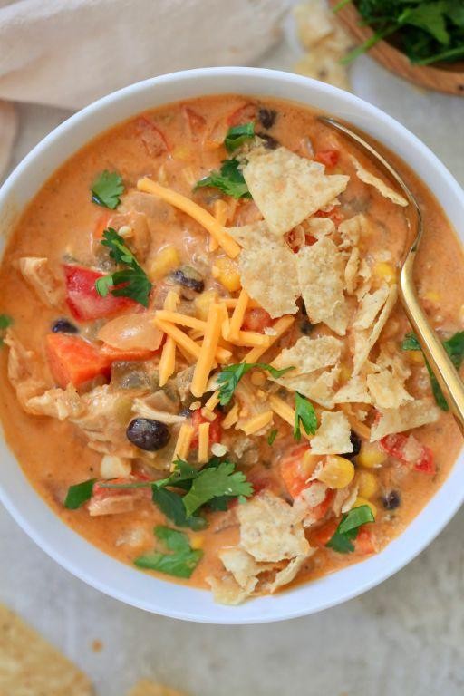 Vegetable-Packed Chicken Tortilla Soup